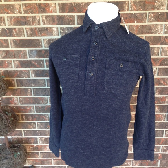 POLO RALPH LAUREN HALF BUTTON JERSEY/PULLOVER $185 - Picture 3 of 9